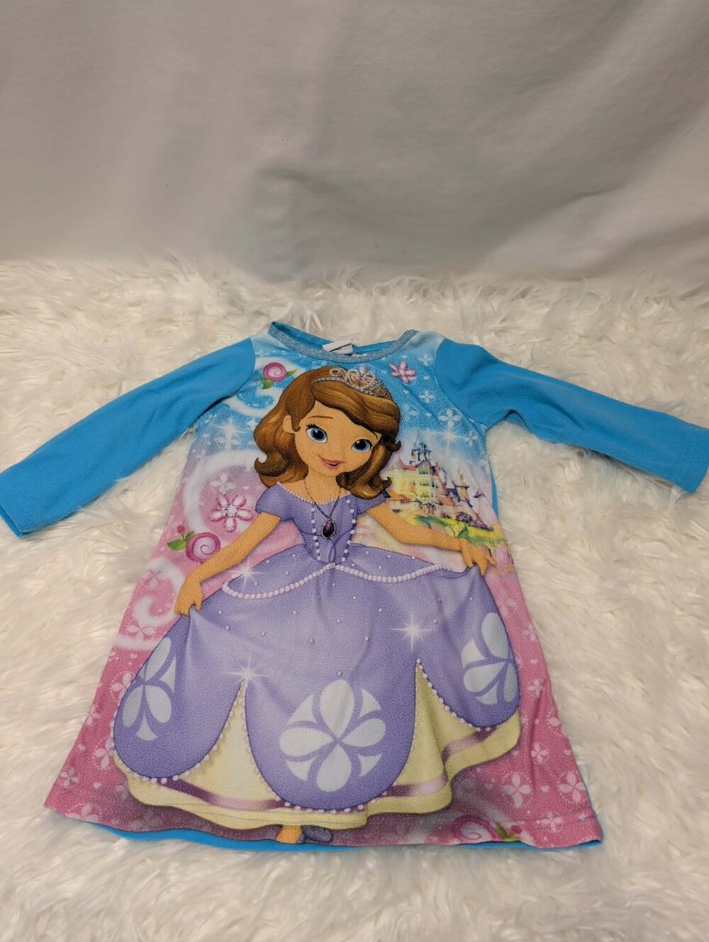 Disney Turquoise Blue Kids Bottoms with Silver Trim 2014 disney Sofia the first